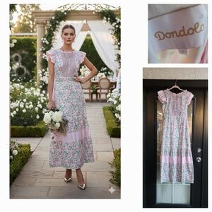 Pink Floral Women's Dress